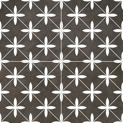 Керамогранит Chic Poole Black 44,5x44,5 Dual Gres матовый напольный DG_CH_DP_BL_DP