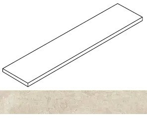 Ступень угловая Rinascente Fusion Calce Scalino Angolare Sx 33x120 керамогранит матовая Atlas Concorde 620070003270