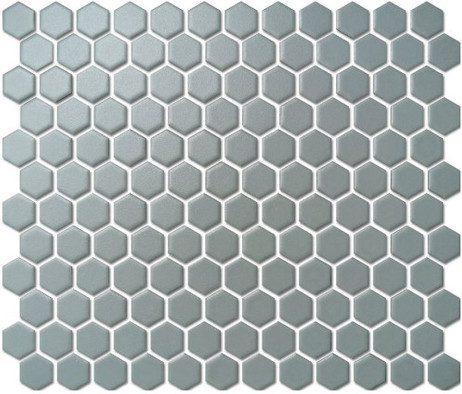 Мозаика PS2326-06 керамика матовая 26х30 см чип 23х26 мм, серый