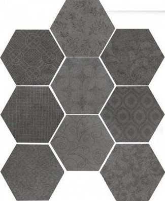 Керамогранит Riabita Industrial Esagona Fabric 24х27.7 (56 B) матовый фото Керамогранит Riabita Industrial Esagona Fabric 24х27.7 (56 B) матовый