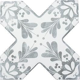 Керамогранит Cevica Beсolors Cross Dec. Stencil Grey 13.25х13.25 матовый