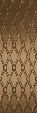 Настенная плитка Chain Copper 40х120 Sanchis Home матовая, рельефная (структурированная) керамическая 78800864