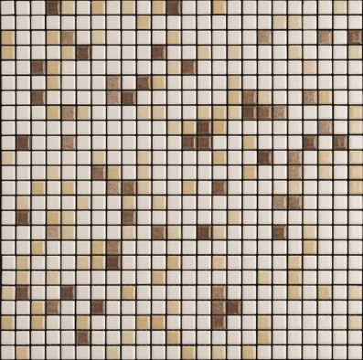 Мозаика Mix Standard Wellness and Pool 12 керамика 30х30 см Appiani матовая чип 12х12 мм, бежевый, коричневый XWEL 412