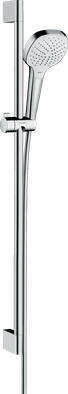 Душевой гарнитур Hansgrohe Croma Select E Vario, со штангой 90 см, белый/хром