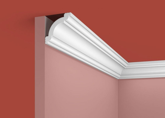 Cosca Потолочный Карниз KX008, 49х49, 2000 мм, Экополимер/16