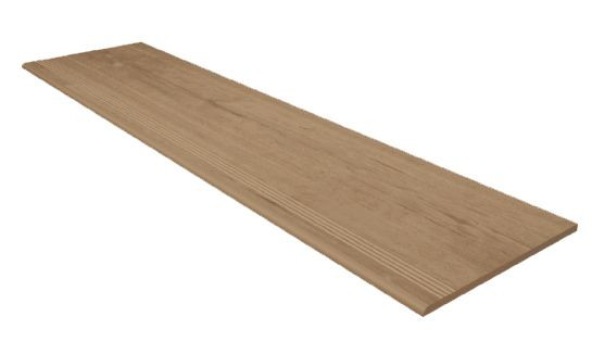 Ступень фронтальная CW03-30x120x10 (с насечками) матовая