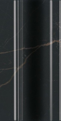 Плинтус FMD017 Алькала Черный 10x20 Kerama Marazzi глянцевый керамический