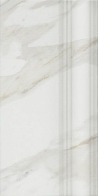 Плинтус FME002R Прадо Белый обрезной 20x40 Kerama Marazzi глянцевый керамический