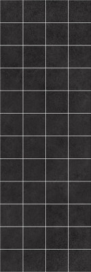 Мозаика Laparet Alabama чёрнаяая керамика 20х60 см матовая MM60062