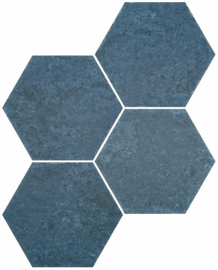 Керамогранит Six Saona Azul 27x23x0,9 глазурованный матовый Durstone универсальный