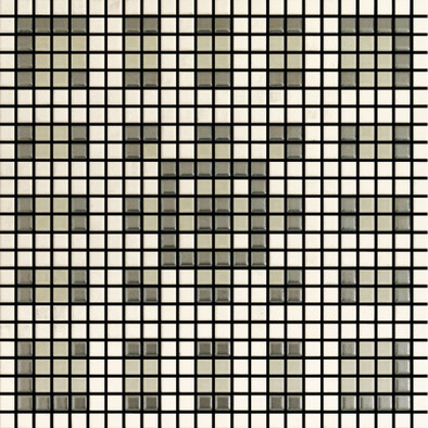 Мозаика Memoria Luce MEMON02 керамика 30х30 см Appiani матовая чип 12х12 мм, бежевый, белый, серый