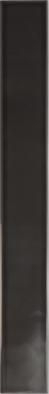 Настенная плитка Vitral Black 5x40 Equipe глянцевая керамическая 31148
