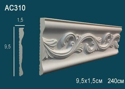 Молдинг AC310 (32) с рисунком Перфект полиуретан