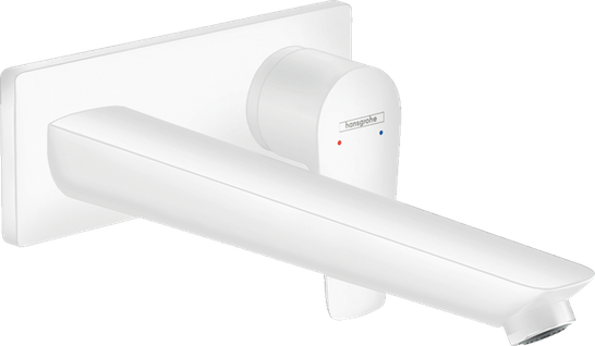 Смеситель Hansgrohe Talis E для раковины настенный (внешняя часть), белый фото Смеситель Hansgrohe Talis E для раковины настенный (внешняя часть), белый