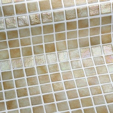 Мозаика Arena Anti стекло 31.3х49.5 см Ezarri Antislip антислип чип 25х25 мм, бежевый