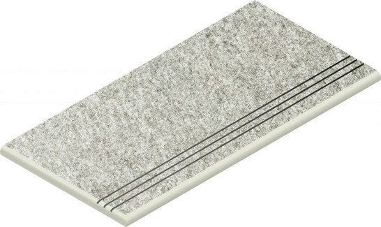 Ступень Нордика Айс Закругленная Грип 30x60 Левая керамогранит антискользящая (grip) 620040000163