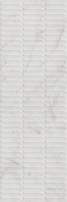 Настенная плитка KM3090B0160R Тубкаль Белый глянцевый структура обрезной 30x89,5x1,05 Kerama Marazzi керамическая