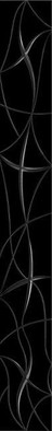 Бордюр Azori Vela Nero Stella 6,2х50,5, глянцевая керамический