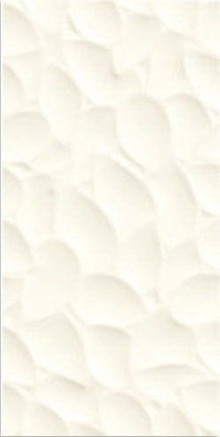 Настенная плитка Leaf White matt 30x60 рельефная керамическая