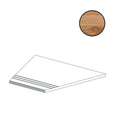 Ступень угловая Rive Dolce Riva Gradino Lineare Angolo Dx 30x60 керамогранит антискользящая (grip), матовая Atlas Concorde 620040000136