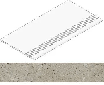 Ступень фронтальная K-2014/MR/st01/294х600x9 керамогранит матовая Kerranova Etagi
