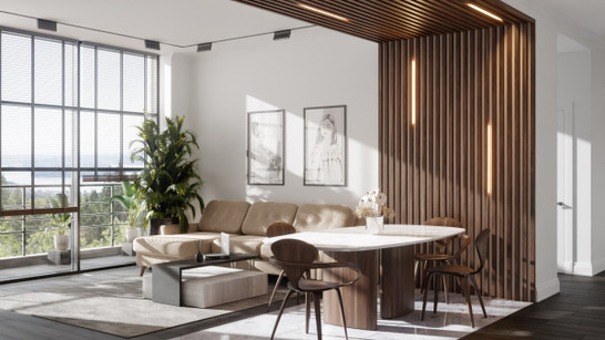 Брус декоративный МДФ Ликорн Орех американский  БД-1.40 2800х40х40 мм