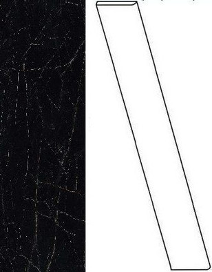 Плинтус Marvel Black A. Battisc. 150 Lapp (AOWH) 7,2x150 лаппатированный (полуполированный) керамогранит фото Плинтус Marvel Black A. Battisc. 150 Lapp (AOWH) 7,2x150 лаппатированный (полуполированный) керамогранит