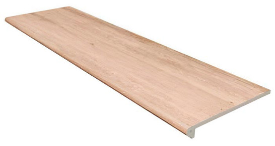 Ступень фронтальная Peldano Redondeado Travertino Beige Liso 33x119.7 клинкер матовая Gres de Aragon Marble 970181