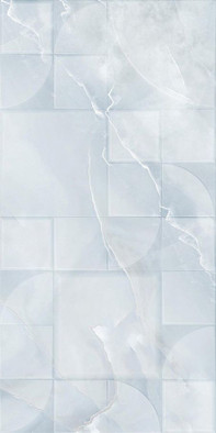 Настенная плитка Onice Blu Rel. Керлайф 31.5x63 глянцевая керамическая 921659