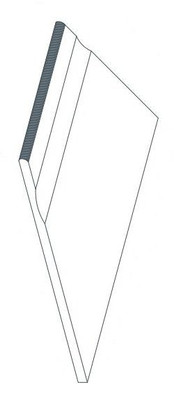 Керамогранит Drift Grey Bordo Piscina Angolo Dx/Дрифт Грей Бортик Бассейн Углов Atlas Concorde 30x60 антискользящий (grip), рельефный (рустикальный) напольный