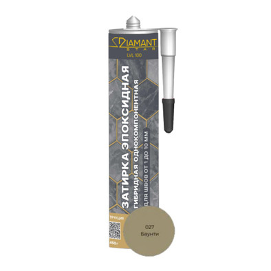 Однокомпонентная гибридная эпоксидная затирка Diamant Star LVL.100, 027 Баунти, 450 гр.
