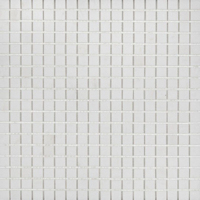 Мозаика STN5154М камень 30х30 см матовая чип 15x15 мм, белый