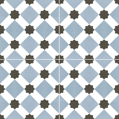 Керамогранит Chic Howard Blue 44,5x44,5 Dual Gres матовый напольный DG_CH_HOW_BLU_DP