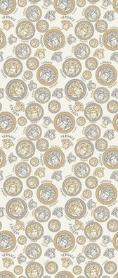 Декор Manifesto Medusa White 120x280 Versace керамогранит полированный PF60011448