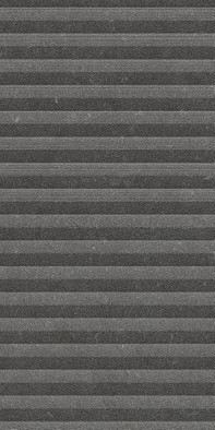 Настенная плитка Noon Anthracite Arrow Ductile 60x120 Living Ceramics матовая, рельефная (структурированная) керамическая LV11717