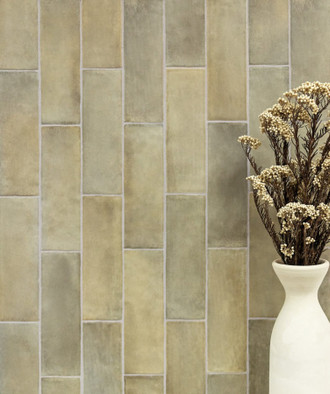 Настенная плитка Sabbia Weald Green 6.5х20 Equipe матовая керамическая 31886