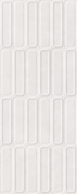 Настенная плитка Alure Oval White 30х75 Cifre матовая, рельефная (структурированная) керамическая 78803746
