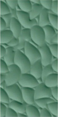 Настенная плитка Leaf Green matt 30x60 рельефная керамическая