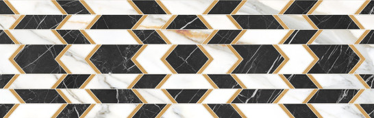 Керамогранит Era Gold White Brillo M-77 Colorker 31.6x100 глянцевый настенная плитка 223585