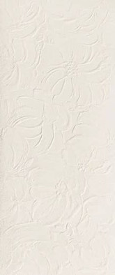Настенная плитка 3D Wall Plaster Bloom White 50x120 Atlas Concorde Italy матовая керамическая AHQV