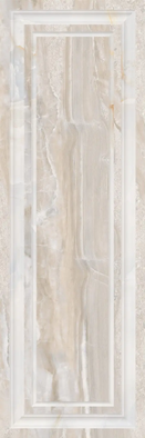 Настенная плитка Royal Cornice Saturato Silver Rettificato 30х90 Novacera глянцевая керамическая NC93008BF