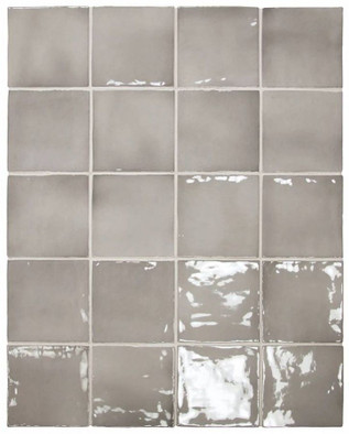 Настенная плитка Manacor Mercury Grey 10x10 глянцевая керамическая