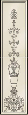 Панно Ad Personam Opium Nero 50x200 Petracer`s матовое керамическое TR OPIUM 05