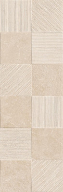 Настенная плитка Eterna Arena Struttura Quadro 3D 30x90 Rett. Marazzi Ragno 3d, матовая керамическая R8HV