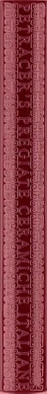 Бордюр Sigaro Bordeaux Con Griffe E Cornice 2.5x20 Petracer`s Grand Elegance глянцевый керамический SIGR-C 01
