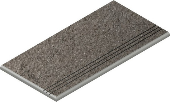 Ступень угловая Фумэ Закругленная Грип 30x60 Левая керамогранит антискользящая (grip) 620040000160