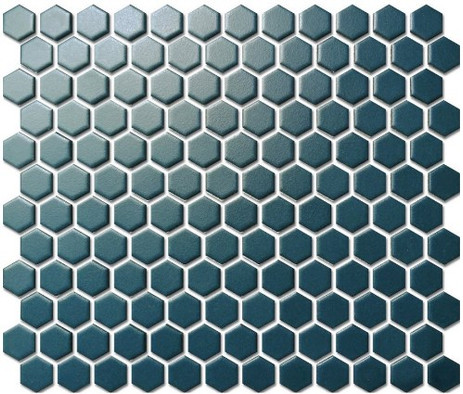 Мозаика PS2326-08 керамика матовая 26х30 см чип 23х26 мм, синий