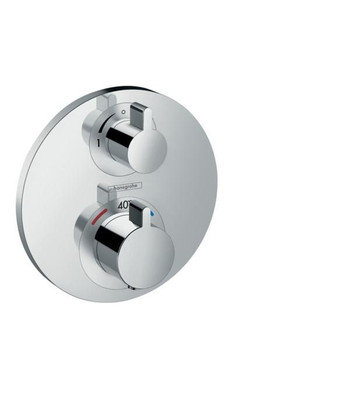 Термостат Hansgrohe Ecostat S для душа с запорным вентилем (внешняя часть)