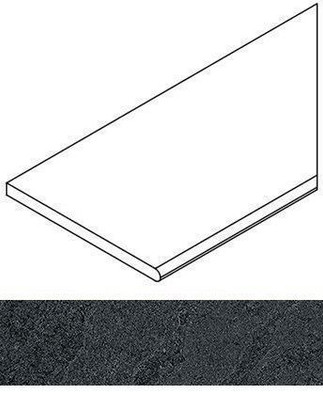 Титанио Бортик 30x60 Закругленный Правый Titanio Bor.30x60 Round Dx матовый