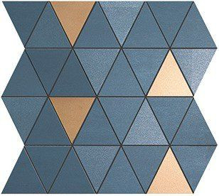 Декор Mek Blue Mosaico Diamond Gold Wall (9MDU) керамический